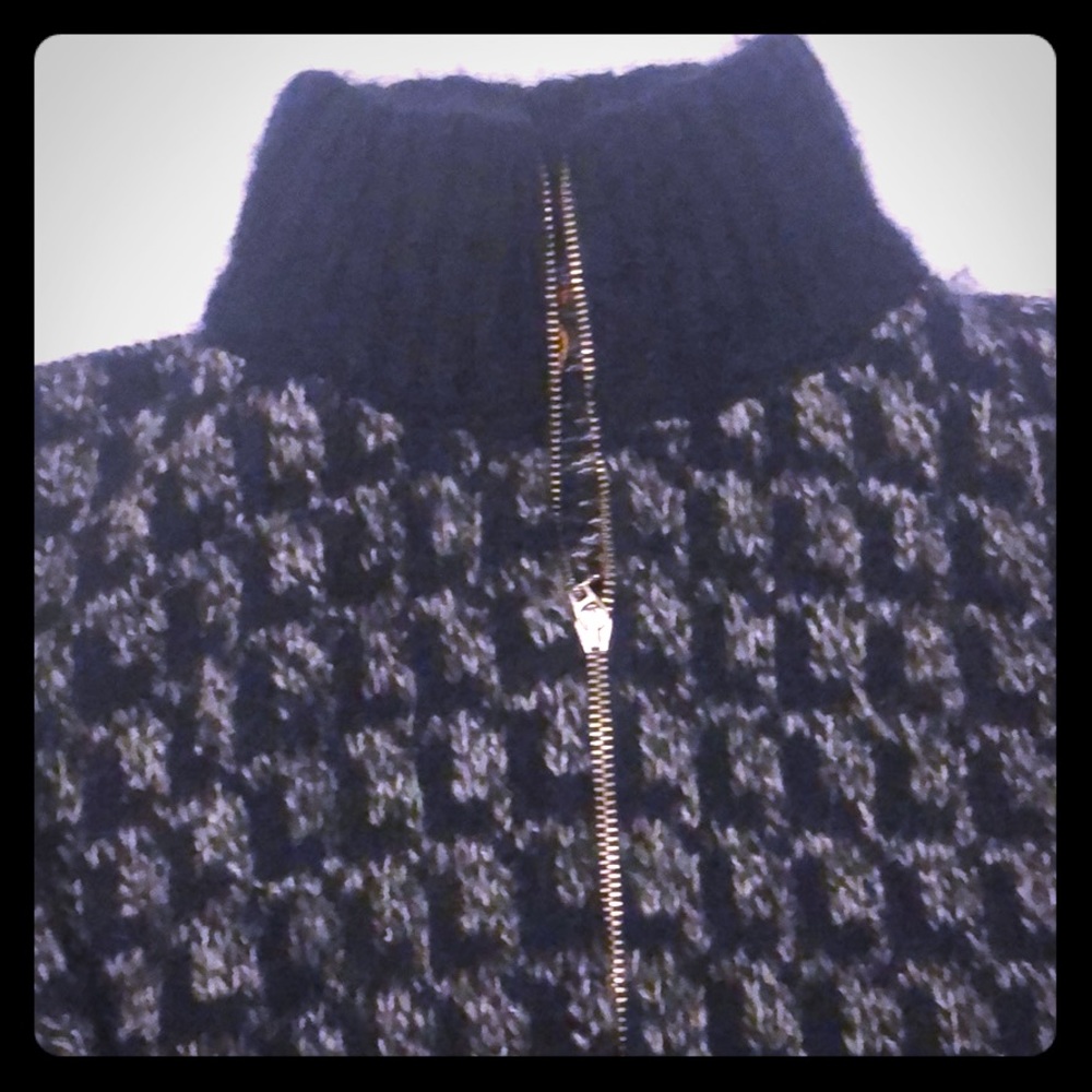 Etro mohair sweater zip front
